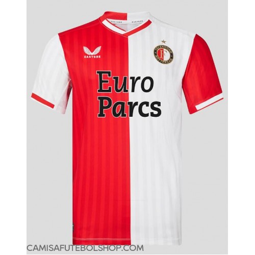 Camisa de time de futebol Feyenoord Replicas 1º Equipamento 2023-24 Manga Curta